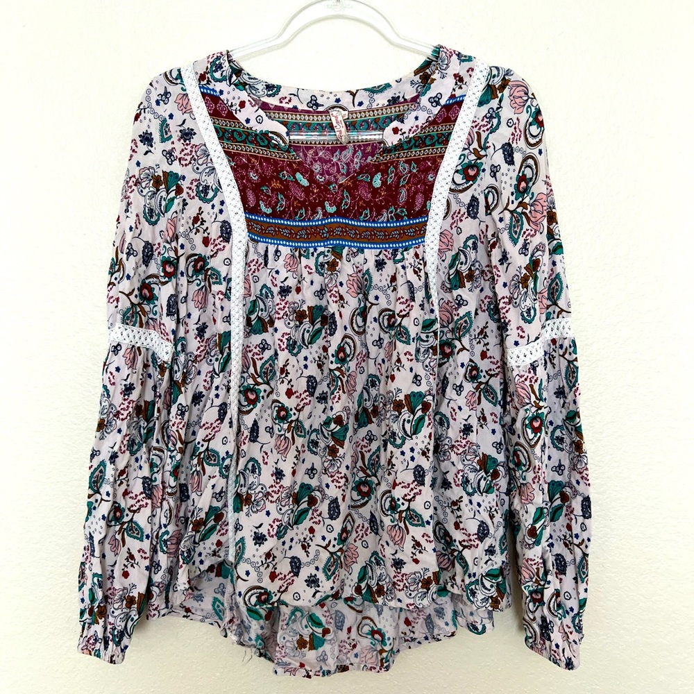Flowy boho red camel too